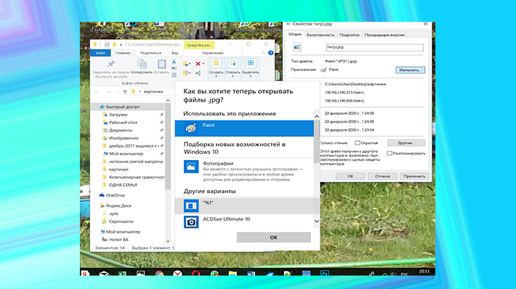 Фотографии открываются в paint как изменить windows 10